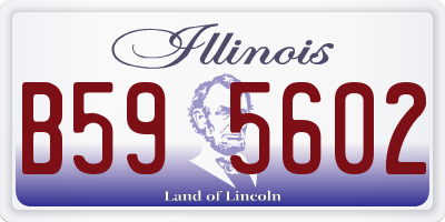 IL license plate B595602