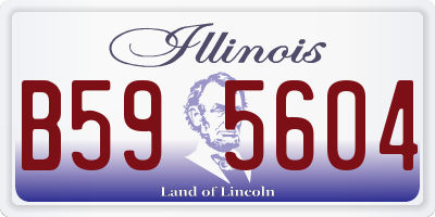 IL license plate B595604