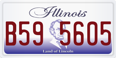 IL license plate B595605