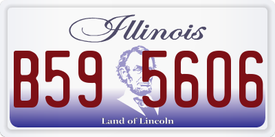 IL license plate B595606