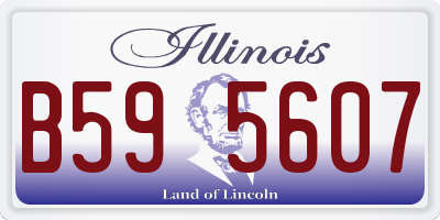 IL license plate B595607