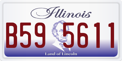 IL license plate B595611