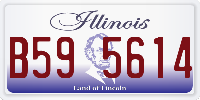 IL license plate B595614