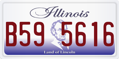 IL license plate B595616