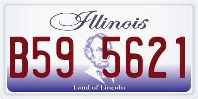 IL license plate B595621