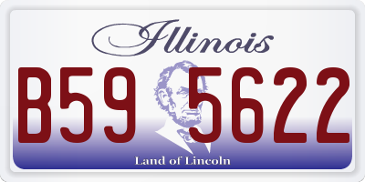 IL license plate B595622