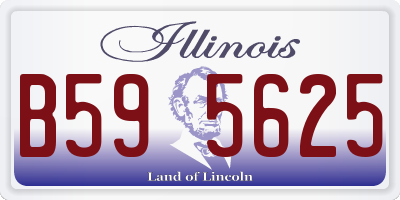 IL license plate B595625