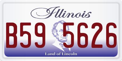 IL license plate B595626