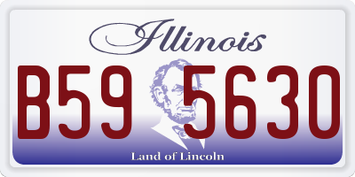 IL license plate B595630