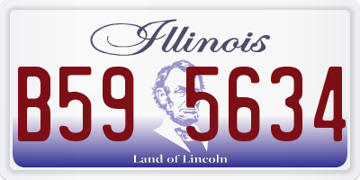 IL license plate B595634