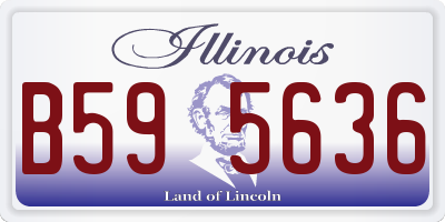 IL license plate B595636