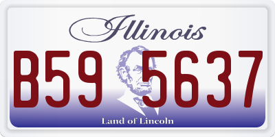 IL license plate B595637