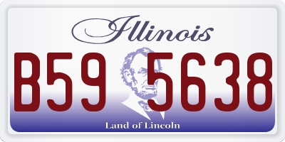 IL license plate B595638