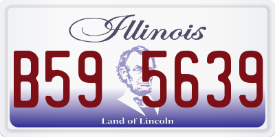 IL license plate B595639
