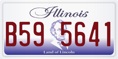 IL license plate B595641