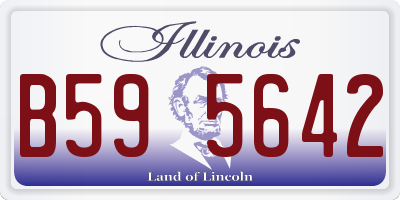 IL license plate B595642
