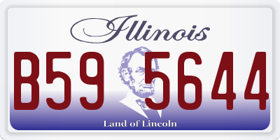 IL license plate B595644