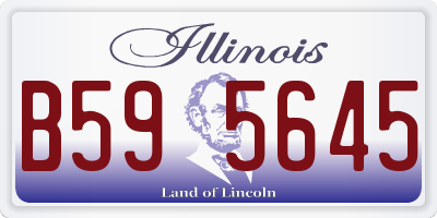IL license plate B595645