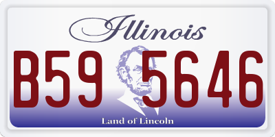 IL license plate B595646
