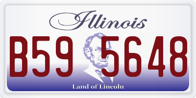 IL license plate B595648