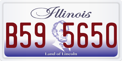 IL license plate B595650