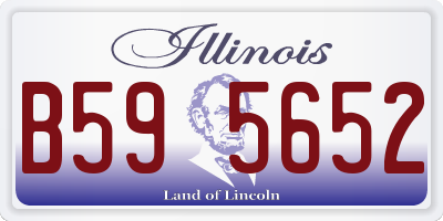 IL license plate B595652