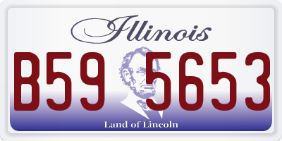 IL license plate B595653