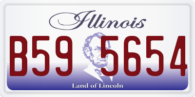 IL license plate B595654
