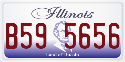 IL license plate B595656