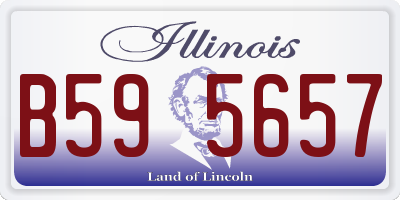 IL license plate B595657