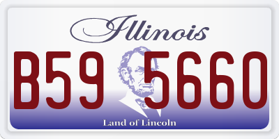 IL license plate B595660