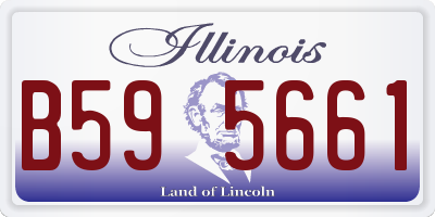 IL license plate B595661