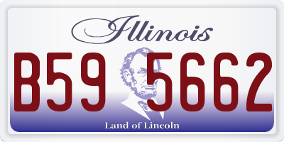 IL license plate B595662