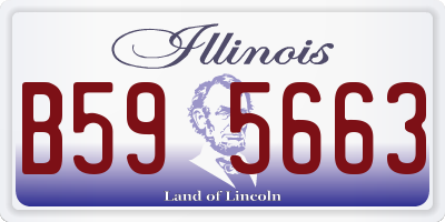 IL license plate B595663