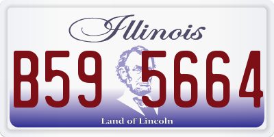 IL license plate B595664
