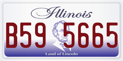 IL license plate B595665
