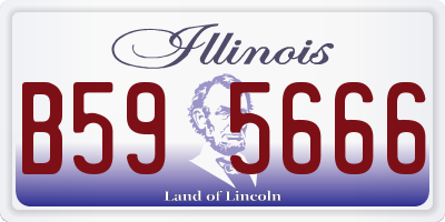 IL license plate B595666