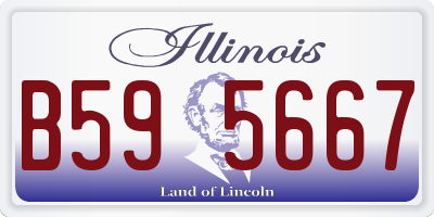 IL license plate B595667