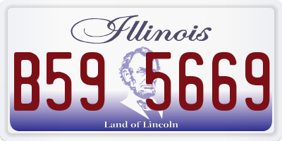 IL license plate B595669
