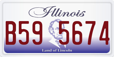IL license plate B595674