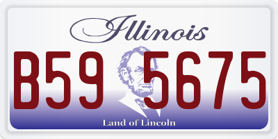 IL license plate B595675