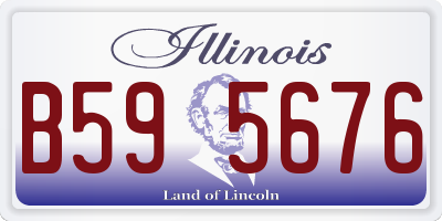 IL license plate B595676