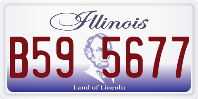 IL license plate B595677