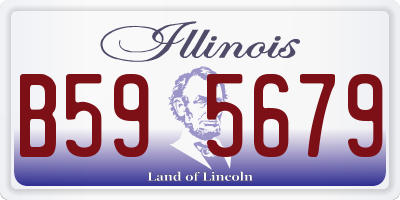 IL license plate B595679