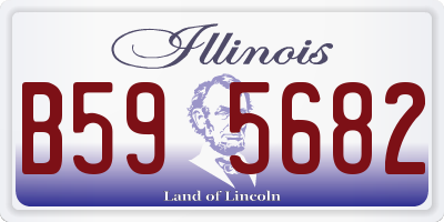 IL license plate B595682