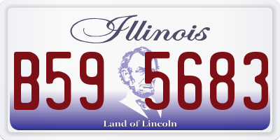 IL license plate B595683