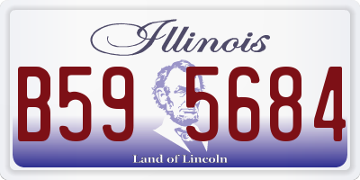 IL license plate B595684