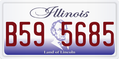 IL license plate B595685