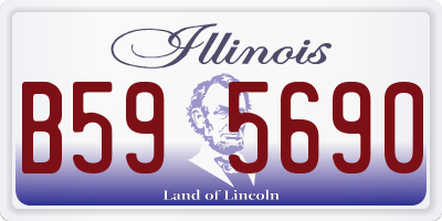 IL license plate B595690