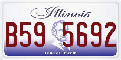 IL license plate B595692